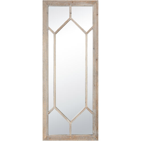 Hargen 71 X 28 inch Natural with Clear Wall Mirror