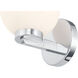 Ardeva 1 Light 6 inch Chrome Wall Sconce Wall Light