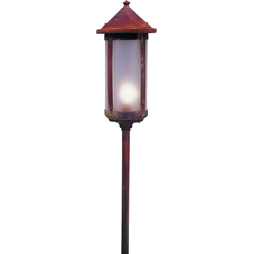 Berkeley 12V 18 watt Verdigris Patina Landscape Light in White Opalescent