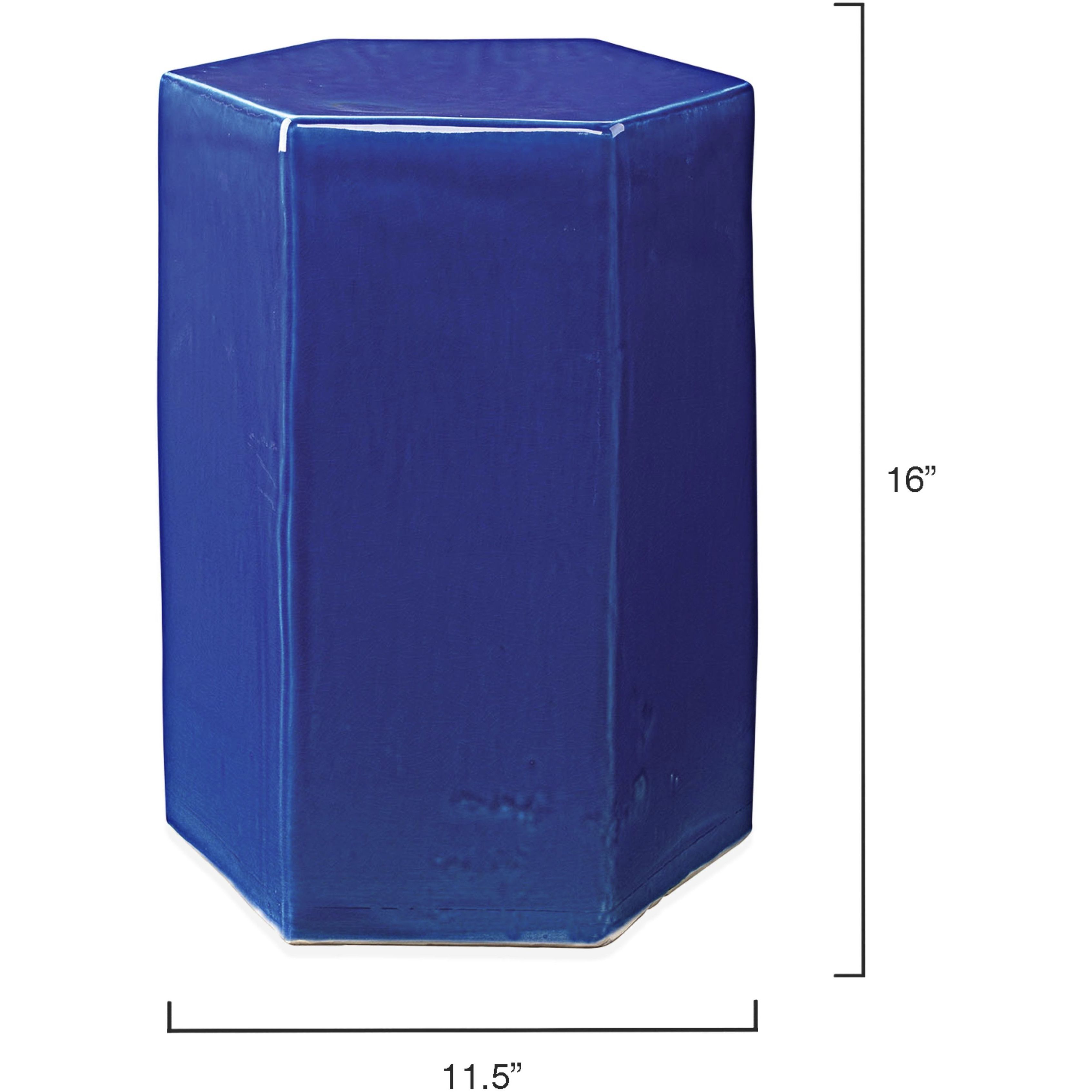 Porto 15 X 13 inch Cobalt Blue Side Table