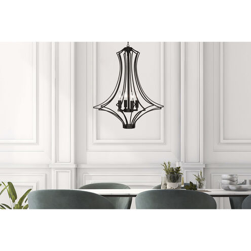 Grace 4 Light 22 inch Deep Patina Bronze Chandelier Ceiling Light