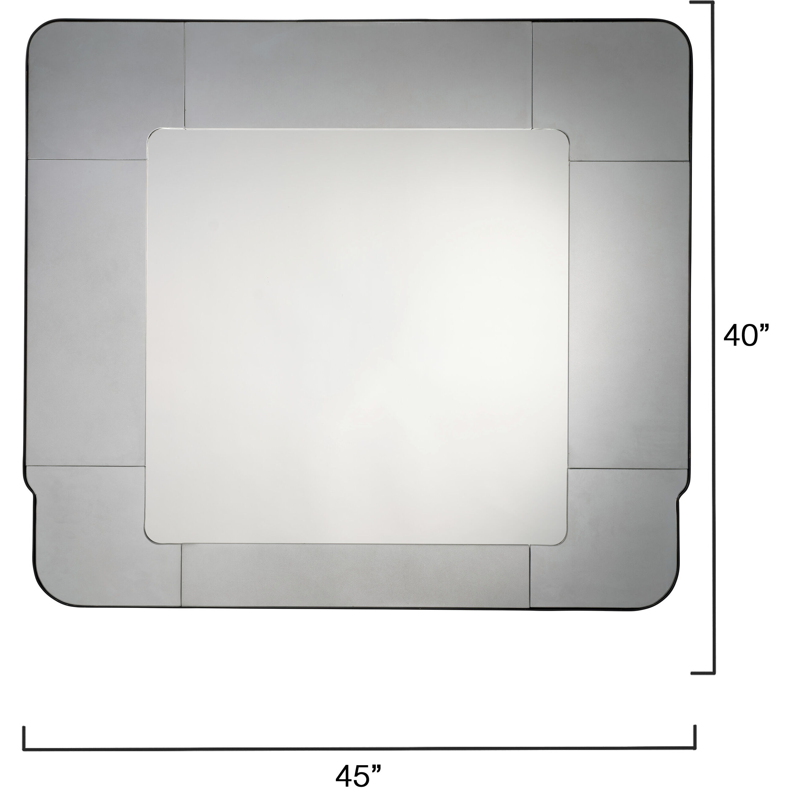 Elemental 45 X 40 inch Silver Mirror Mirror, Large