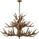 Elk 12 Light 39 inch Wood Tone Chandelier Ceiling Light