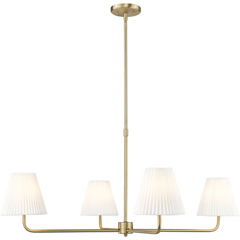 Ami 4 Light 40 inch Vintage Brass Chandelier Ceiling Light