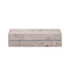 Salem 16 X 6 inch White Burl Wood with Satin Nickel Box, Long
