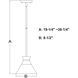 Harper LED 8.5 inch Natural Brass Pendant Ceiling Light
