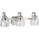 Anjoux 3 Light 23 inch Silver Ridge Bath Vanity Wall Light