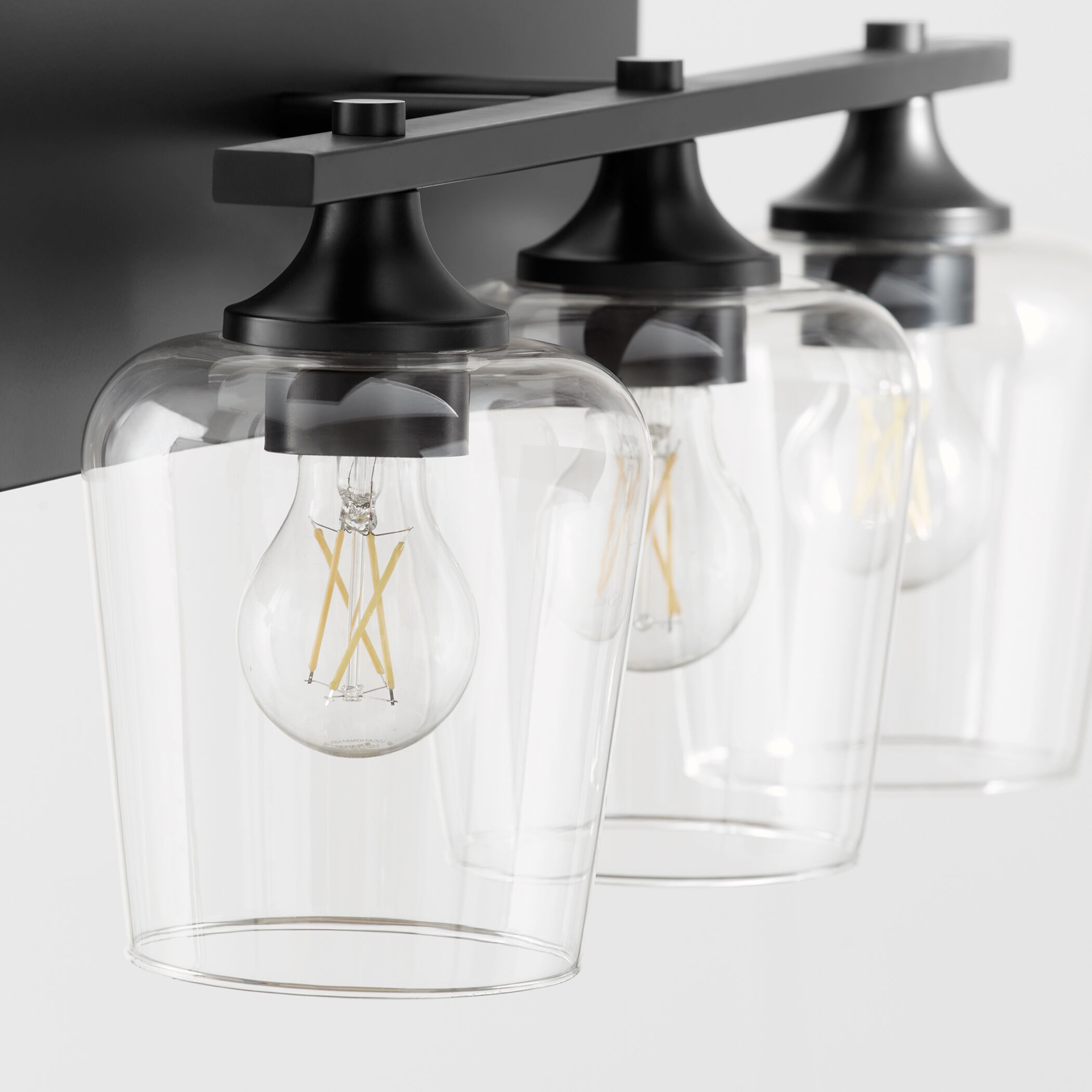 Veno 3 Light 23 inch Matte Black Vanity Light Wall Light