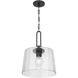 Diamara 1 Light 13.75 inch Matte Black Pendant Ceiling Light