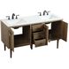 Cyrus 60 X 22 X 34 inch Natural Oak Vanity Sink Set