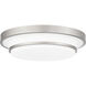 Cromwell 15 inch Brushed Nickel Flush Mount Ceiling Light