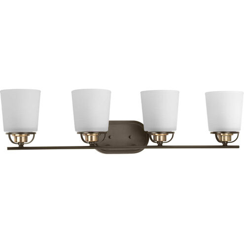 West Village 4 Light 32 inch Antique Bronze Bath Vanity Wall Light, Design Series