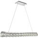 Valetta LED 43 inch Chrome Chandelier Ceiling Light