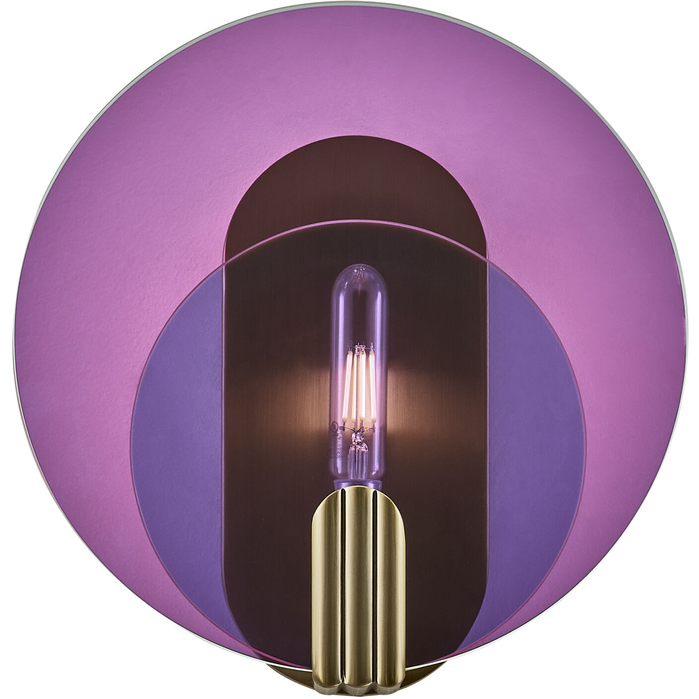 Optics 1 Light 11 inch Winter Brass ADA Wall Sconce Wall Light