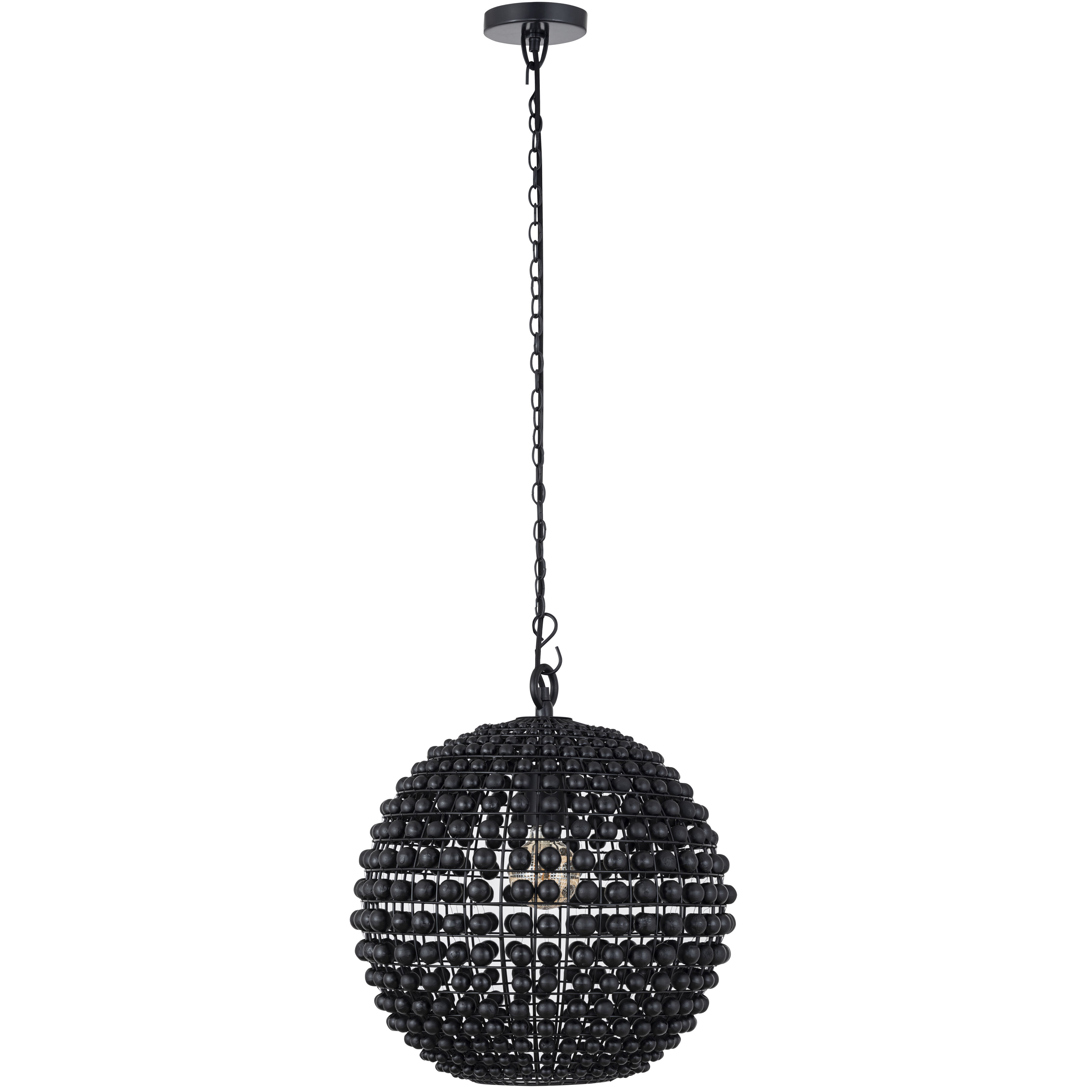 Burkley 1 Light 16 inch Matte Black Pendant Ceiling Light