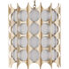 Bardi 4 Light 20 inch Contemporary Silver Leaf Pendant Ceiling Light