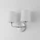 Bristol 2 Light 13.25 inch Satin Nickel Wall Sconce Wall Light