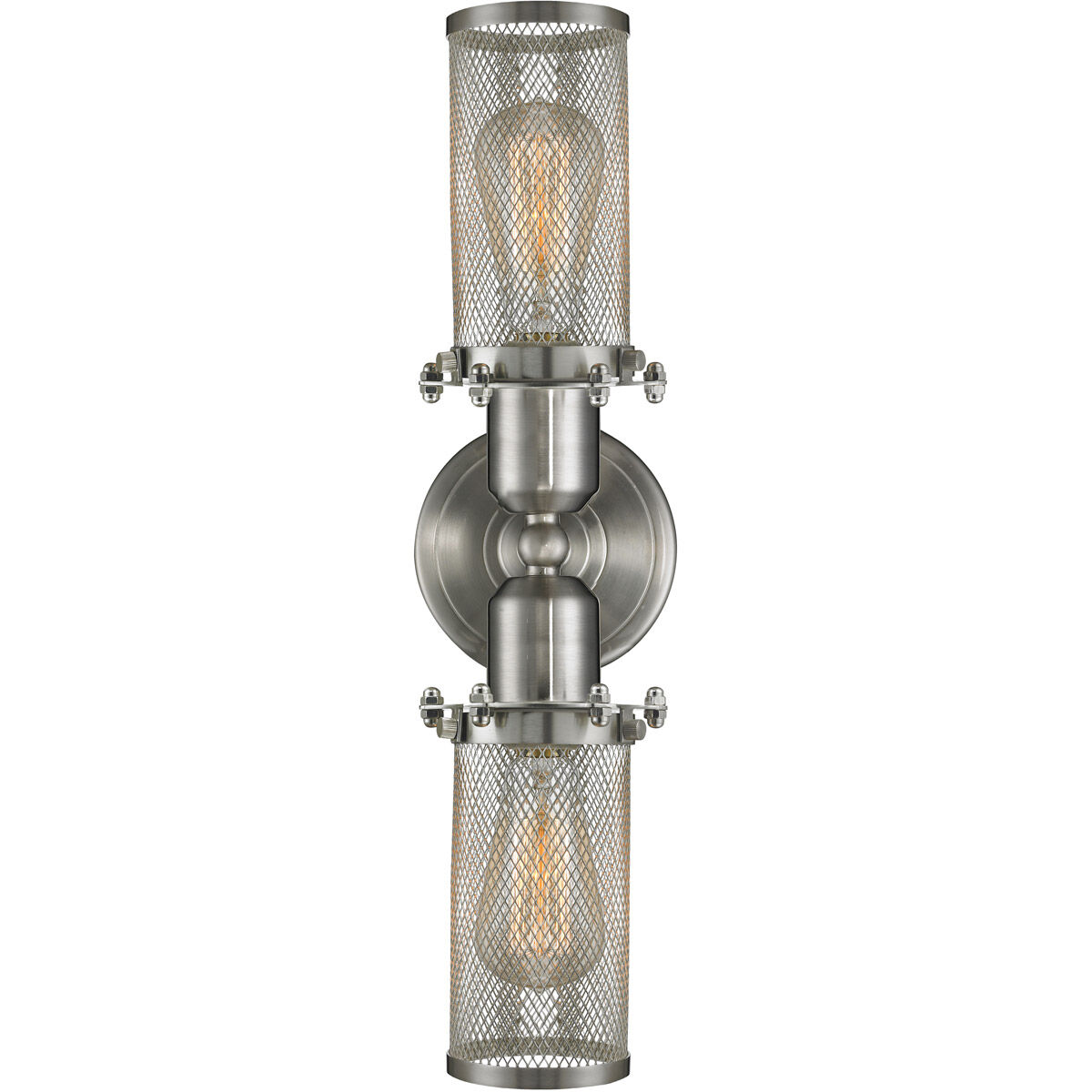 Austere Quincy Hall 2 Light 19 inch Brushed Satin Nickel Bath Vanity Light Wall Light, Austere