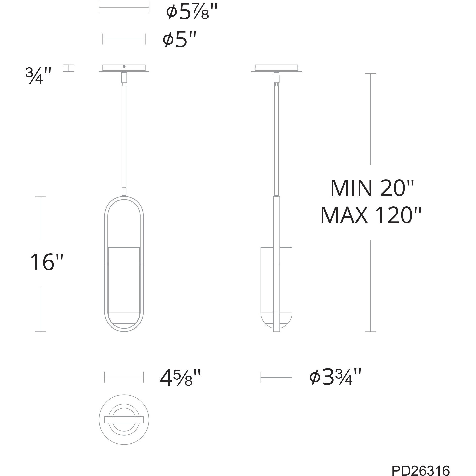 Rollins 1 Light 3.75 inch Black Mini Pendant Ceiling Light