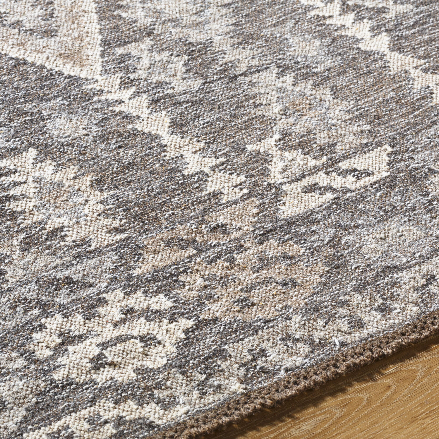 Tempe 36 X 24 inch Nickel / Sage / Metallic - Silver / Prairie Dust / Ash / Walnut Handmade Rug in 2 x 3