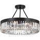 Alister 8 Light 23.25 inch Charcoal Bronze Semi Flush Ceiling Light