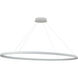 Ovale LED 27.63 inch White Linear Pendant Ceiling Light