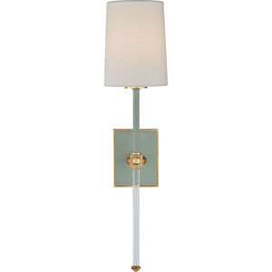 Julie Neill Lucia 1 Light 5.5 inch Celadon and Crystal Tail Sconce Wall Light, Medium