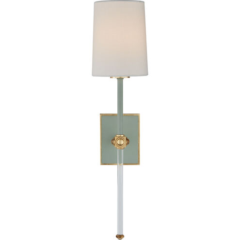 Julie Neill Lucia 1 Light 5.5 inch Celadon and Crystal Tail Sconce Wall Light, Medium