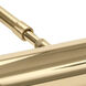Advent 2 watt 14 inch Polished Brass Picture Light Wall Light, Battery Operated
