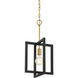 Xander 1 Light 11 inch Aged Warm Brass Mini Pendant Ceiling Light