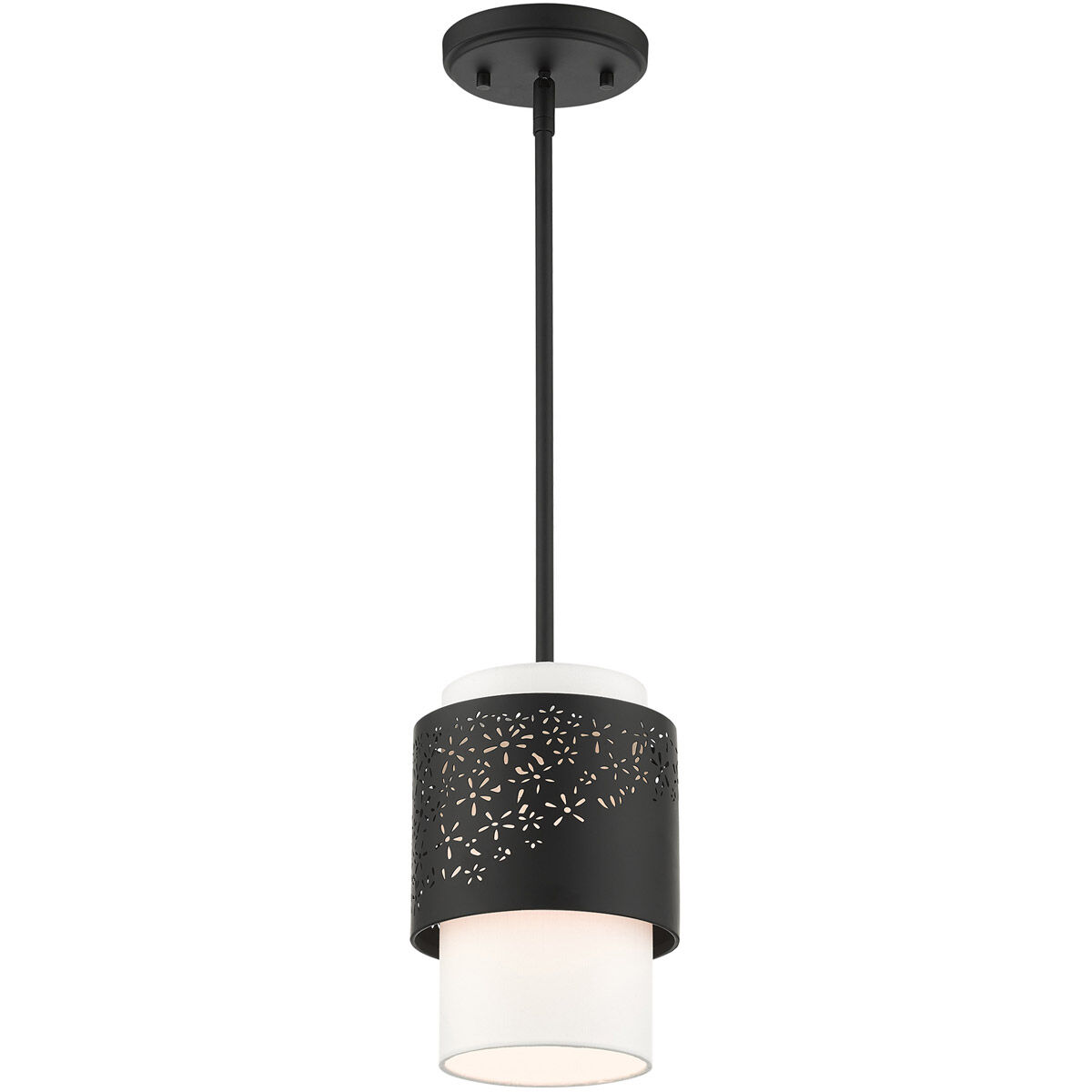 Noria 1 Light 7 inch Black Pendant Ceiling Light