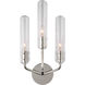 AERIN Casoria LED 9.5 inch Polished Nickel Triple Sconce Wall Light