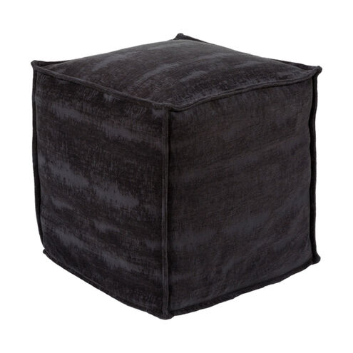 Conneaut 18 inch Dark Blue Pouf, Cube