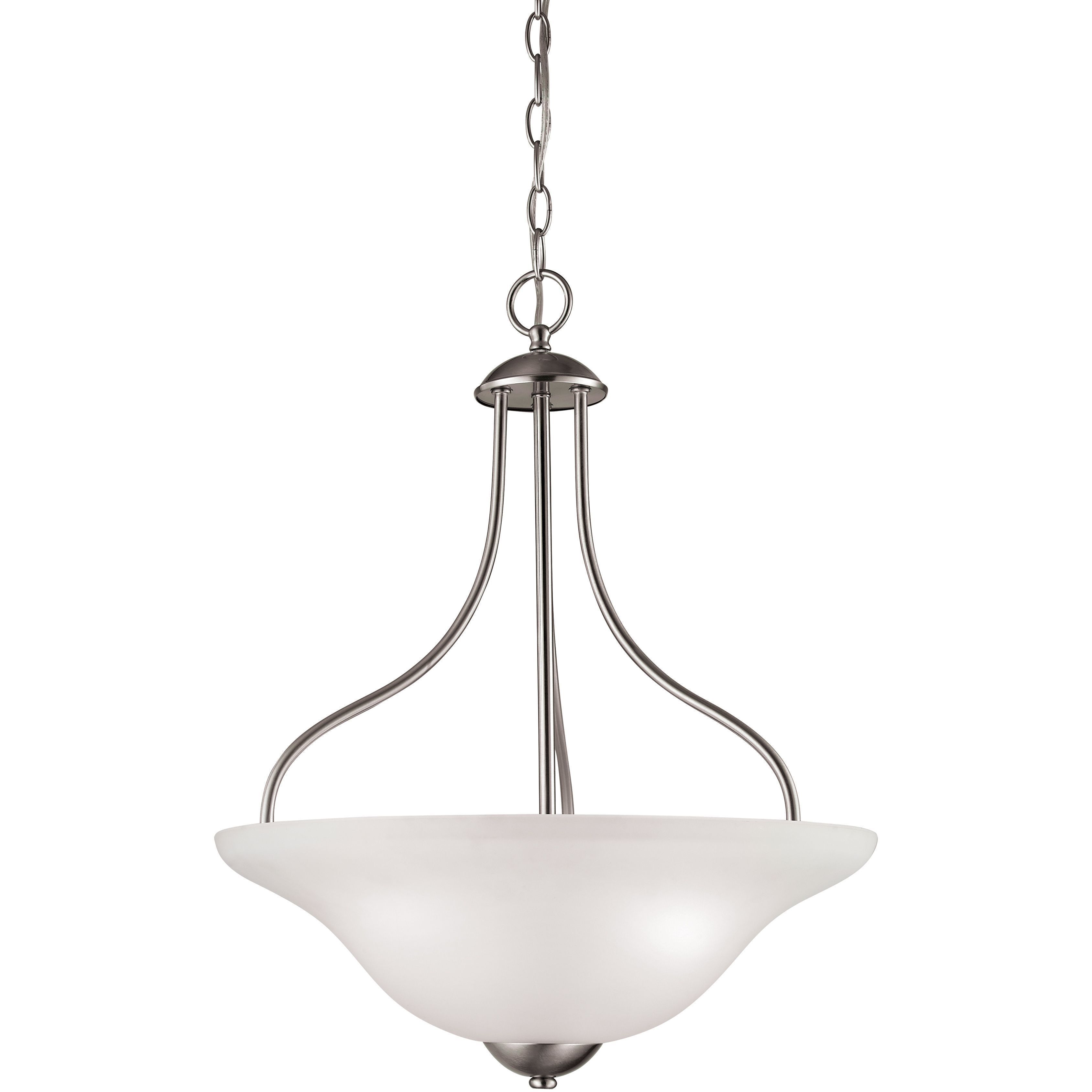 Conway 3 Light 18 inch Brushed Nickel Pendant Ceiling Light