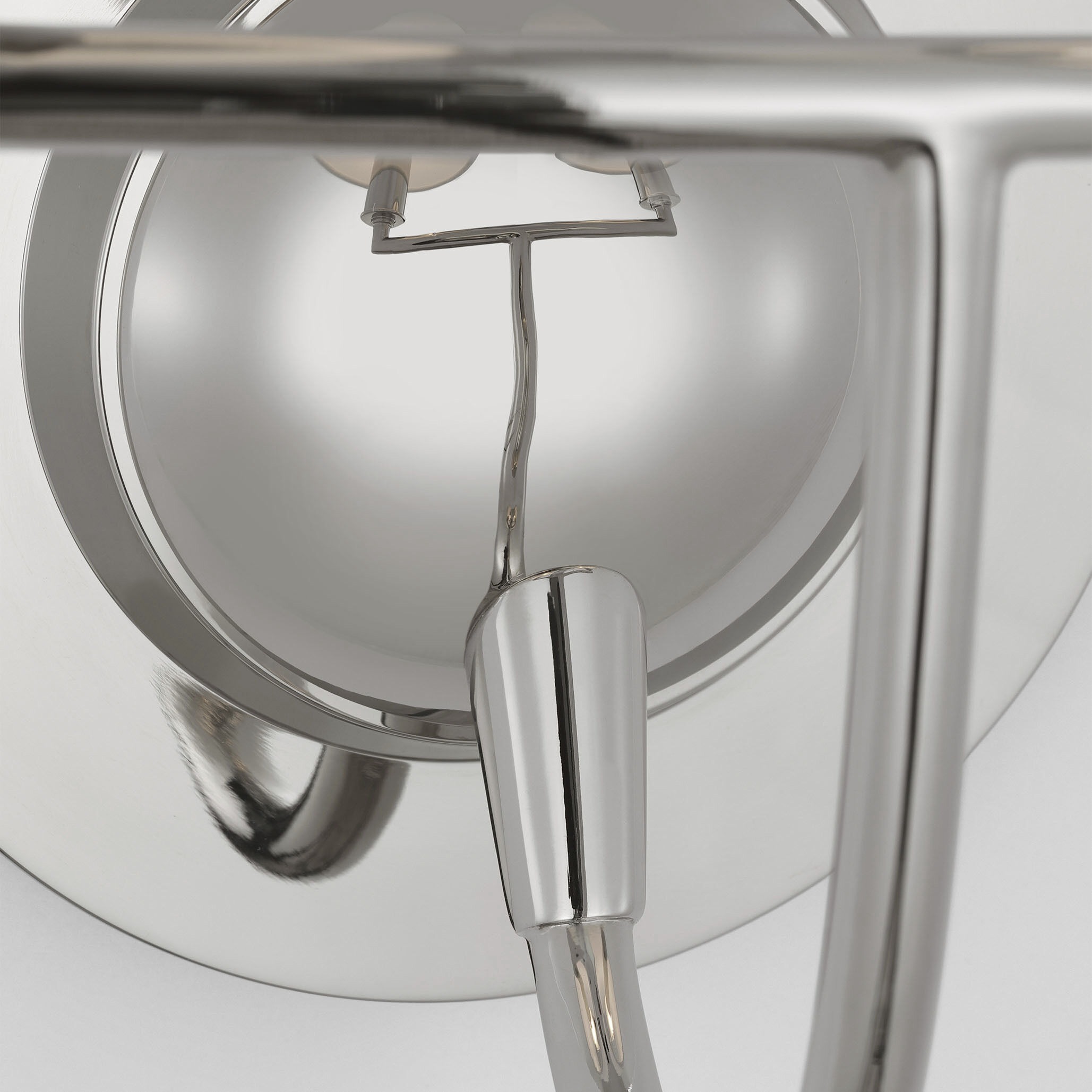 Thomas O'Brien Elkins 2 Light 10 inch Polished Nickel Double Sconce Wall Light in Linen 