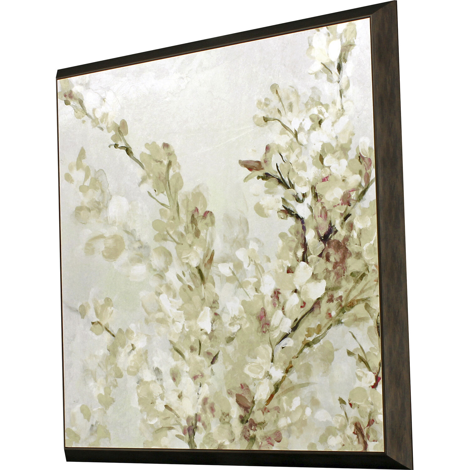 Fragile Beauty Pink and Beige and White Framed Art