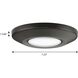 Intrinsic LED 7.25 inch Antique Bronze Flush Mount Ceiling Light, Progress LED