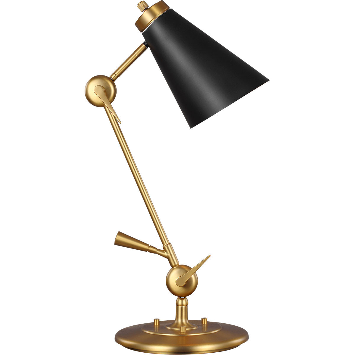 TOB by Thomas O'Brien Signoret 31.75 inch 9 watt Burnished Brass Task Table Lamp Portable Light