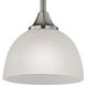 Bristol Lane 1 Light 7 inch Brushed Nickel Mini Pendant Ceiling Light
