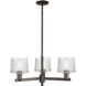 Arcadia Niagara 3 Light 28.25 inch Oil Rubbed Bronze Chandelier Ceiling Light