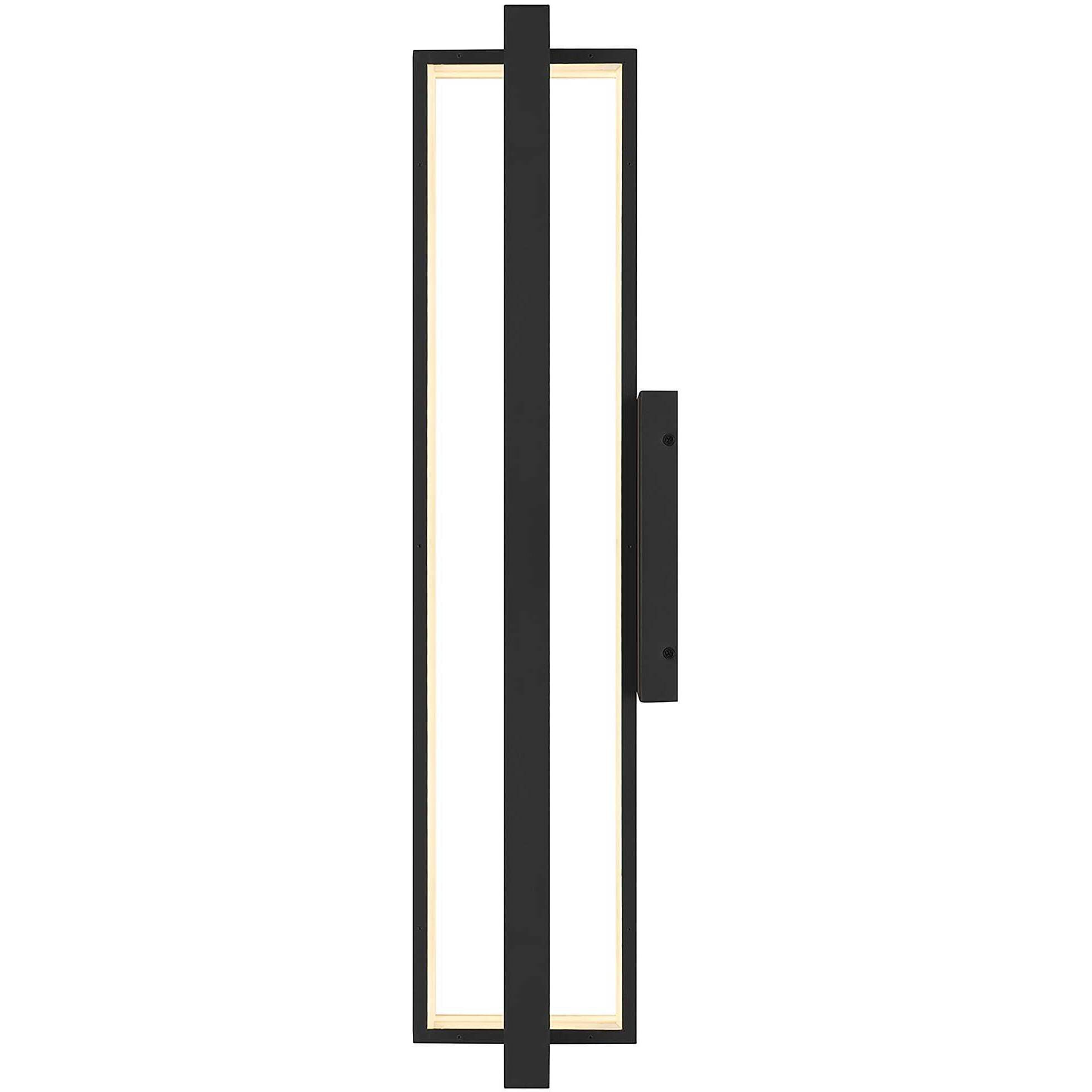 In & Out LED 32.5 inch Sand Black Outdoor Wall Sconce