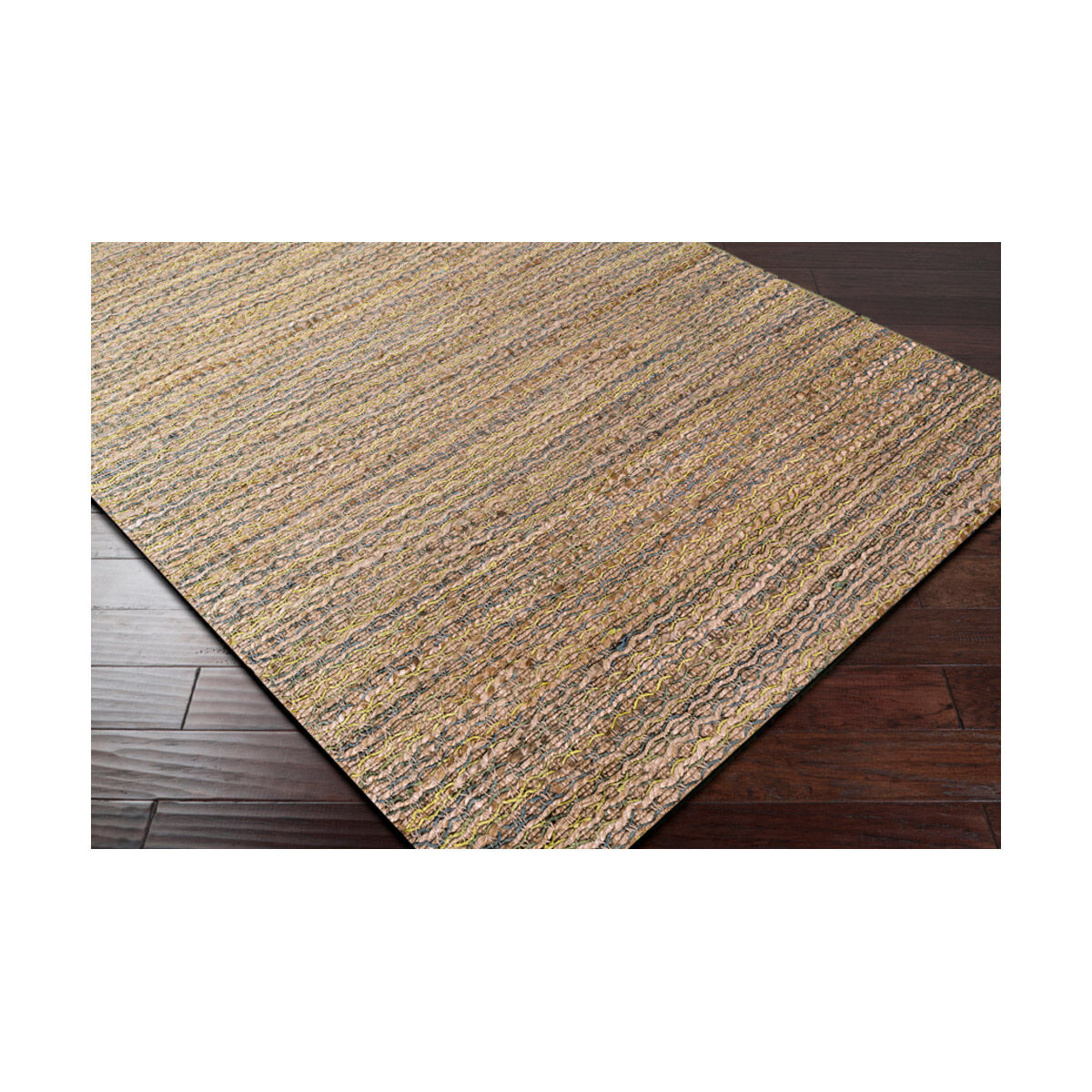 Alexa 90 X 60 inch Neutral and Gray Area Rug, Jute and Viscose
