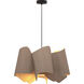 Camila 1 Light 26.4 inch Grey Oak Pendant Ceiling Light in Grey Oak/Ash, WEP Collection