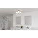 Essence LED 16 inch Polished Chrome Semi-Flush Mount Ceiling Light