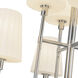 Alora Mood Plisse 8 Light 30 inch Chrome/Opal Matte Glass Chandelier Ceiling Light