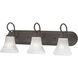 Elipse 3 Light 24 inch Painted Bronze Vanity Light Wall Light