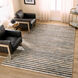 Natural Luxe 90 X 63 inch Blue Rug in 5 x 7