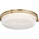 Emory 1 Light 18 inch Brushed Brass Flush Mount Ceiling Light