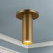 Mason LED 2.25 inch Vintage Brass Semi-Flush Mount Ceiling Light