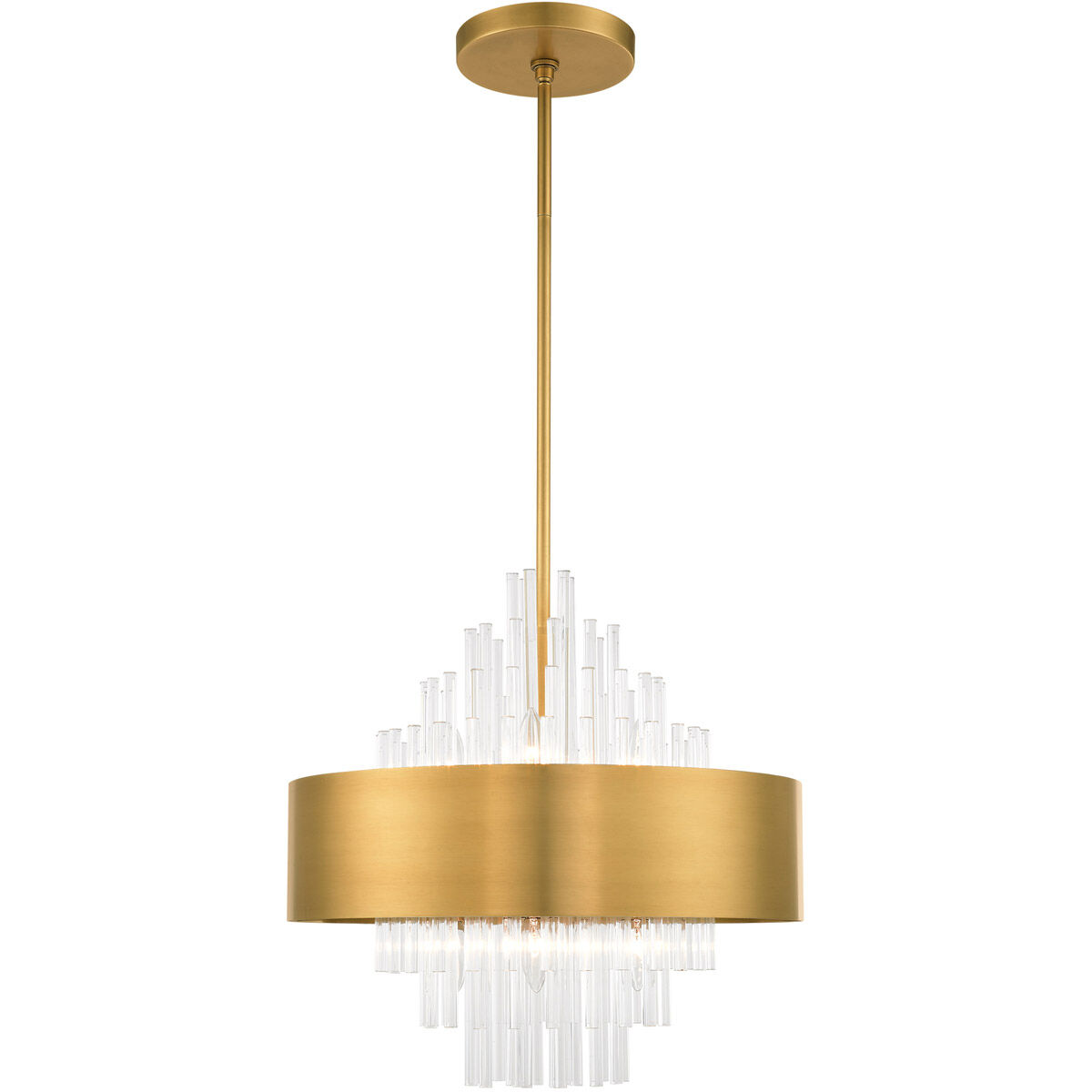 Orenburg 8 Light 21 inch Natural Brass Pendant Chandelier Ceiling Light